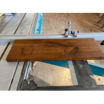 Eiche gedämpft, ähnlich Nussbaum, Treppenstufe, Trittstufe, Holzstufe, Baumkante, Massivholz, 90x28x4cm